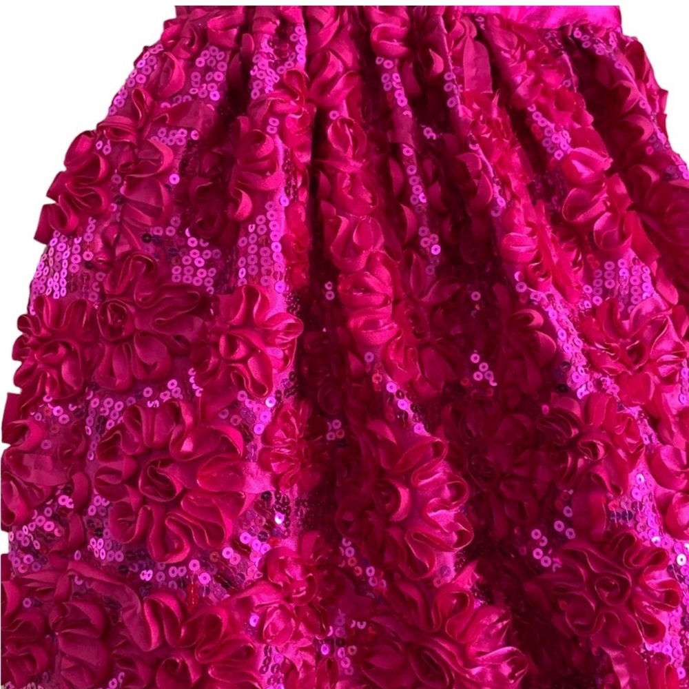 Pink Floral Kids Dress - Picture 5 of 16